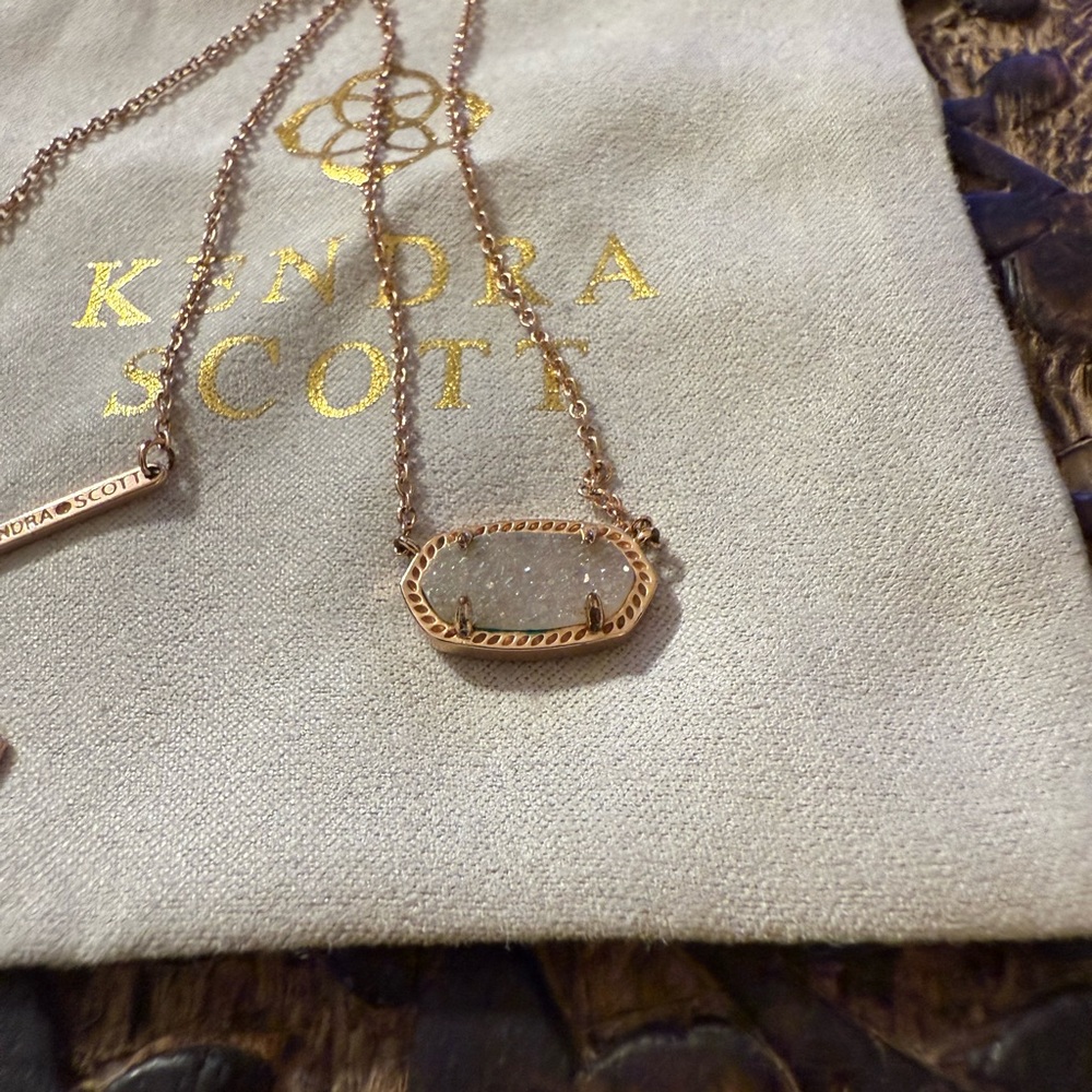 Kendra Scott Rose Gold Pendant Necklace